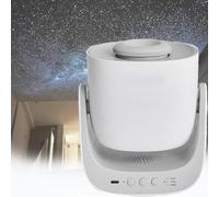 Star Projector Light with 180° Rotation, Includes 6 Star Disks, Projects Up to 2.8m, Covers 12㎡ Area, Ideal for Children's Bedrooms and Party Decor