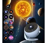 Star Projector, Planetarium Projector for Bedroom, Ultra Clear Night Light with 4K Replaceable, 13 Galaxy Discs 360 Degree Rotation, Real Sky Light (PRO Upgrade)