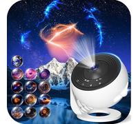 Star Projector Pro 2025, Upgraded 13 in 1 HD Planetarium Galaxy Projector for Bedroom, 360° Rotating Star Projector Galaxy Light with Timer, Space Night Light Projector for Kids Adults Gifts