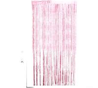 Star Rain Curtain for Wedding, Birthday & Christmas Party Decor - 5-Pointed PET Star Backdrop with Double-Sided Sticky Backing, Silver + Red/Blue + Gold Options(pink)