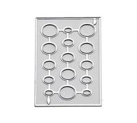 Star-Rectangle MetalCutting Dies Water Droplet Die Cuts Embossing Stencils Template Molds Scrapbooking Decorations Water Droplet Metal Die Cuts Star-Heart Love Cutting Dies for Cards Making