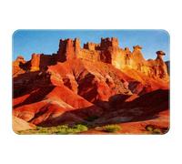 Star Reflections on the LakeRounded Corner Non-Slip Floor Mat, Water-Absorbent & Easy to Clean, Soft Comfortable Bath Mat/Kitchen Mat