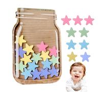 Star Reward Jar - Behavior Management Jar | Classroom Motivation Tool | Positive Reinforcement Teaching Aid Responsibility Encouragement Jars For Toddler Potty Reading Routine Practice