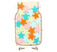 Star Reward Jar, Reward Incentive Jar with 25 Stars, Good Behaviour Chart Re-ward Pot, Star Jar Rewards System for Home School Classroom Teacher Parent
