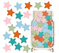 Star Reward Jar, Reward Incentive Jar with Stars, Good Behaviour Chart Reward Pot, Pink Reward Incentive Jar with Stars, Star Jar Reward System for Home School Classroom Teacher Parent
