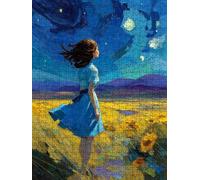 Star River Sunflower Jigsaw Puzzles for Adults 3000, 3000 Piece Jigsaw Puzzles, Classic Educational Jigsaws, Impossible de Assemble Handmade, Challenging Puzzle, Fun Family Activities FNKL0-1043