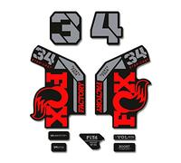 STAR SAM Stickers Compatible with Fox 34 Factory Step Cast 2022 Bike Fork (Red)