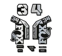 STAR SAM Stickers Compatible with Fox 34 Factory Step Cast 2022 Chrome Mirror 1 cm