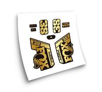 STAR SAM Stickers Compatible with Fox 38 Performance Elite 2021 Chrome Gold 1 cm
