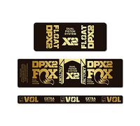 STAR SAM Stickers Compatible with Fox DPX2 2021 Chrome Gold 1 cm