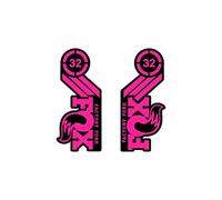 STAR SAM Stickers Compatible with Fox Factory Fork 32 29 Inches Pink 1 cm