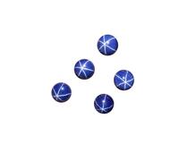 Star Sapphire Round Cabochon Smooth Polished Flat Back Loose Stone For Pendant And Ring Creation