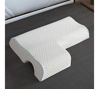 Star Screen Pillow, Couples Pillow, Arched Cuddle Pillow with Slow Rebound Memory Foam for Arm Rest, Anti Pressure Hand Pillow for Couples Sleeping Noon Breaks Home (C-right)