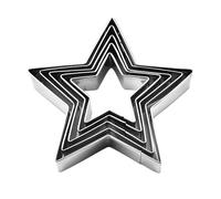 Star - Set of 5 | Fruit and Vegetable Cutter Shapes, Star Cake Mould, Pineapple Mold | for Cookie Cutter, Fruit Cutter