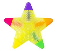 Star Shape Color Highlighters Set Rainbow Ink Marker Pens Multicolor Watercolor Highlighter Creative Stationery Tool Decorative Writing Pen for Notes, Journals,
