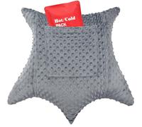 Star Shape Hysterectomy Pillow for Abdominal Surgery with 2 Pockets, Hysterectomy Pillows Must Have Recovery Gift Post Surgical Stomach Tummy Tuck Belly Cushion, Minky Dot Dark Gray