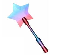 Star Shaped 3D Printed Display Prop, 36.5cm PLA Decorative Case for NFC Smart Tags, Handheld Collection Shell for Gaming Enthusiasts and Tech DIY, Unique Star Wand Ornament (1PC)