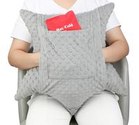 Star Shaped Hysterectomy Pillow with 2 Pockets for Abdominal Surgery Hysterectomy Recovery Must Haves Products Gifts Tummy Pillow with Hands Placement Pouch Minky Dot Gray