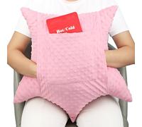 Star Shaped Hysterectomy Pillow with 2 Pockets for Abdominal Surgery Hysterectomy Recovery Must Haves Products Gifts Tummy Pillow with Hands Placement Pouch Minky Dot Coral