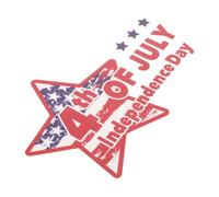Star Shaped Independence Day Car Decal for Trucks and Rvs PET