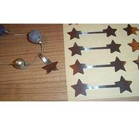 Star Shaped Jewellery Price Stickers, 1000, Silver Foil Stars