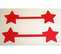 Star Shaped Jewellery Price Stickers, 150, Red Stars