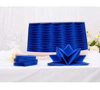 Star Shaped Napkins in Catering Trays (120, Blue) 100% Convenient - Easily and Quickly Dress Your Tables with Pre-Folded Paper Serviettes Attractive, Elegant and Fun - for Every Special Occasion.