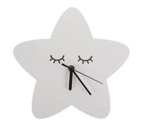 Star Shaped Wall Clock Decor, Silent Plastic Hanging Clock for Study Room | Resin Construction, Lightweight Design, Easy Wall Installation, Aa Battery Operated, Battery Not Included, Suitable