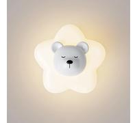 Star-Shaped Whimsical Wall Lights - Rotomoulded Dimmable Lamps, 7.8in, Bedroom & Children's Decor