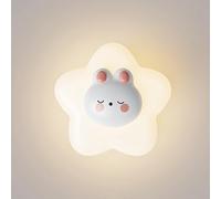 Star-Shaped Whimsical Wall Lights - Rotomoulded Dimmable Lamps, 7.8in, Bedroom & Children's Decor