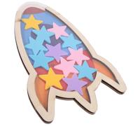 Star Ship Wooden Reward Jar for Behaviour Chart Decor