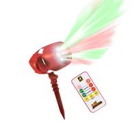 Star Shower Christmas Lights Slideshow with Remote Control - 6 Full Colour LED Light Slides - Auto Switch Off Timer - Weather & Water Resistant - Indoor Cable & Weather Proof Outdoor Extension Cable