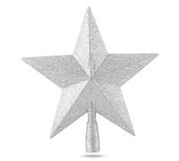 Star Silver Christmas Tree Topper, Tree Topper for Christmas Tree, Christmas Tree Topper, Christmas Tree (Star Full Silver)