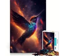 Star Sipper Hummingbird 1000 Pieces Jigsaw Puzzles for Adults Smart Game Stress Release Pattern Assembly Xmas Surprise 50x75cm