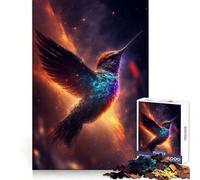 Star Sipper Hummingbird 1000 Pieces Jigsaw Puzzles for Adults Smart Game Stress Release Pattern Assembly Xmas Surprise 50x75cm