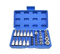 Star Socket 34Piece Set Crafted from Rustresistant Alloy Steel for Various Repairs Furniture Assembly & Mechanical Tasks Rustresistant Tool