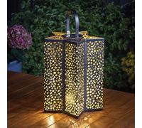 Star Solar Lantern Light LED Large Hanging Silhouette Lamp Garden Decoration