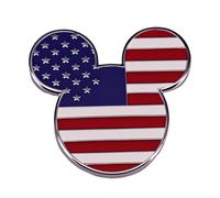 Star Spangled Banner Mouse Head Enamel Pin American Flag Badge Brooch For Backpacks Coats Hats Accessories