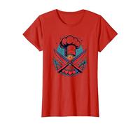 Star Spangled Chef T-Shirt, Women, Red, 3XL