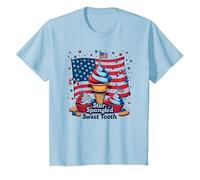 Star Spangled Sweet Tooth T-Shirt, Kids, Baby Blue, 2 Years