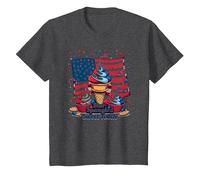 Star Spangled Sweet Tooth T-Shirt, Kids, Dark Heather Grey, 2 Years