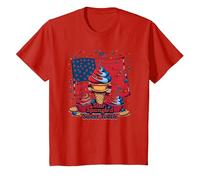 Star Spangled Sweet Tooth T-Shirt, Kids, Red, 2 Years
