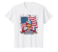 Star Spangled Sweet Tooth T-Shirt, Kids, White, 2 Years