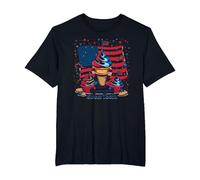 Star Spangled Sweet Tooth T-Shirt, Men's Big and Tall, Black, 2X Tall