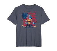 Star Spangled Sweet Tooth T-Shirt, Men's Big and Tall, Heather Blue, 2X Tall