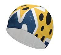 Star Spirit Symbol Swim Cap for Women Men Swimming Hat Bath Waterproof Pool Caps for Long Thick Curly Hair