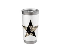 Star Stencil Graffiti Art Egirl Emo Goth Grunge Butterflies Stainless Steel Insulated Tumbler