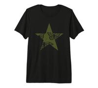 Star Stencil Graffiti Art Grunge Emo Goth Egirl Butterflies Premium T-Shirt