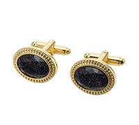 Star Stone French Shirt Cuff Links Suit Cuff Cuff Nails Dress Accessories (Gray 16 * 20mm)