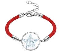 Star Strokes Style Physical Chestry Symbol Lucky Red String Bracelet Rope Bracelet Handmade